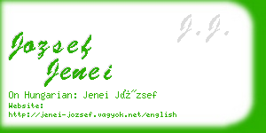jozsef jenei business card
